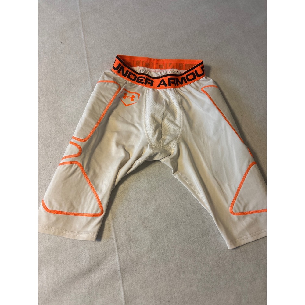 Under Armour Youth Compression Shorts Integrated Pads Base Layer Heatgear Size S